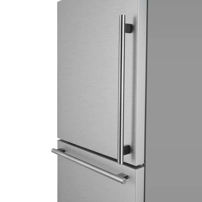 Forno Espresso Milano 62" 34.4 cu. ft. Freestanding Dual Bottom Freezer Refrigerator with Ice Maker - Stainless Steel, Black, White (FFFFD1787-60S)
