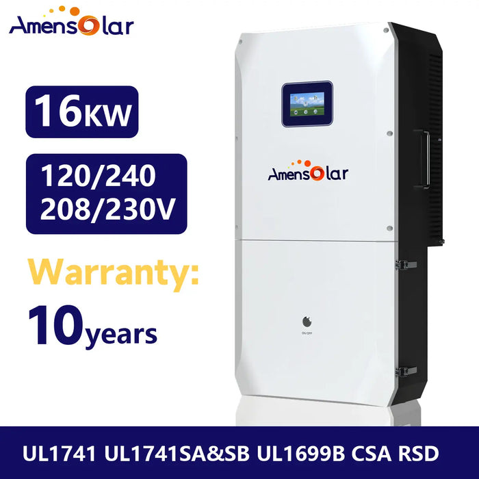 AmenSolar 16KW Split Phase Hybrid Solar Inverter (N3H-X16US)