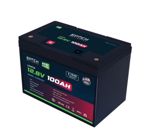 Epoch Batteries 12V 100Ah Eco Series LiFePO4 Battery