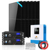 Sungold Power Off-Grid Solar Kit 5000w 48vdc 120v Lifepo4 10.24kwh Lithium Battery 6 X 415 Watts Solar Panels Sgr-5ke