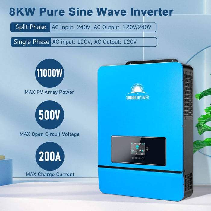 SunGold 8KW 48V Split Phase Solar Inverter