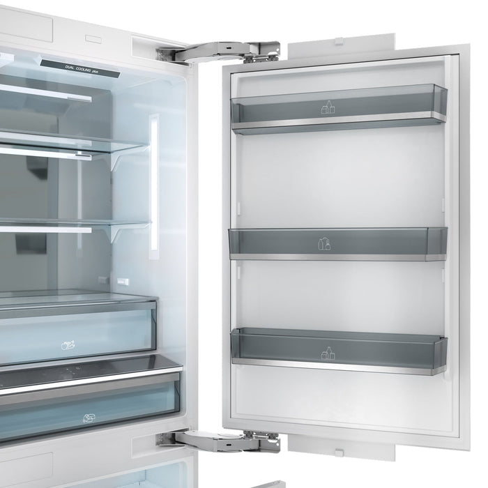 Thor Kitchen 30" Custom Panel Ready Built-In Refrigerator with Water Dispenser, XRF3016BBP