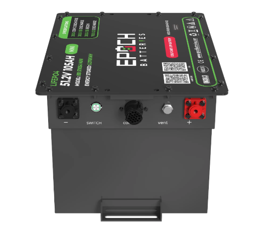 Epoch Batteries 48V 105Ah MINI - Lithium (LiFePO4) Golf Cart Battery - Complete Kit