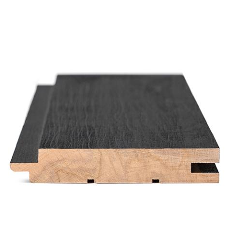 Prosaunas Aspen Brushed Midnight Black 1x4 (15mm x 90mm) T&G STS4 Sauna Wood