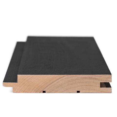 Prosaunas Aspen Midnight Black 1x4 (15mm x 90mm) T&G STS4 Sauna Wood