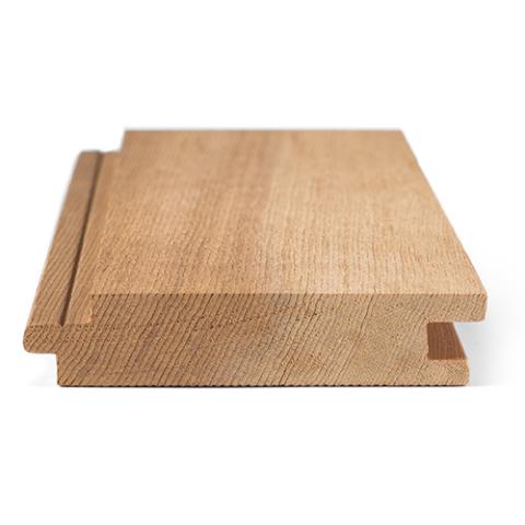 Prosaunas Cedar 1x4 VG T&G NG Sauna Wood, Vertical Grain, Clear Grade A+, Tongue & Groove, Nickel-Gap, Wall Material