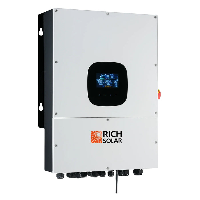 RICH SOLAR Nova 12K | 12000 Watt 48V Split Phase Hybrid Inverter | 12000W PV Input, 10000W Continuous Output 120/240V