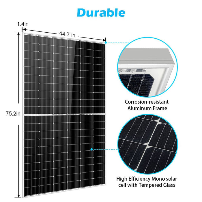 Sungold Power 450/ 550 Watt Monocrystalline PERC Solar Panel UL 61730 CEC Listed