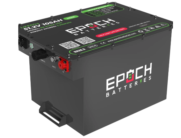 Epoch Batteries 48V 105Ah MINI - Lithium (LiFePO4) Golf Cart Battery - Complete Kit