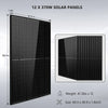 Sungold Power Off-Grid Solar Kit 13000w 48vdc 120vac/240v 20.48kwh Powerwall Lithium Battery 12 X 370 Watts Solar Panels Sgm-1320m