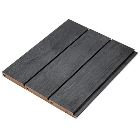 Prosaunas Aspen Brushed Midnight Black 1x4 (15mm x 90mm) T&G STS4 Sauna Wood