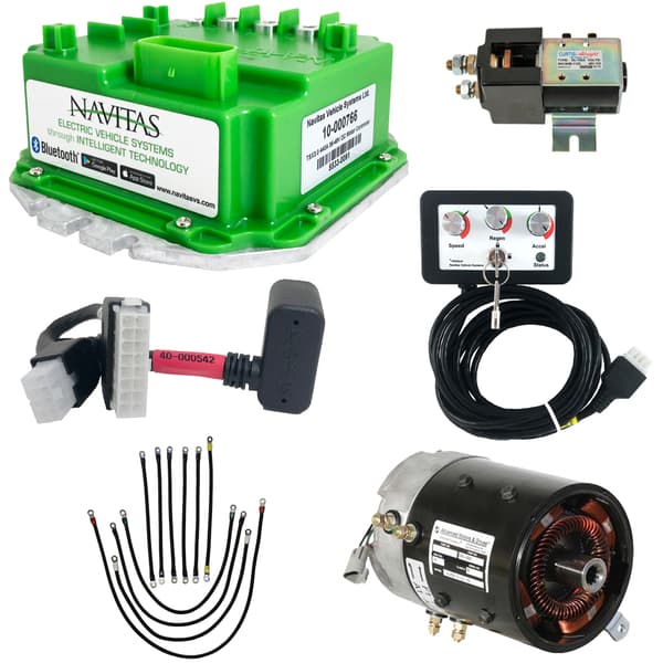 Navitas 2001-Up Club Car DS IQ 48v - TSX 3.0 DC 5hp Motor and Controller Speed with Torque Package