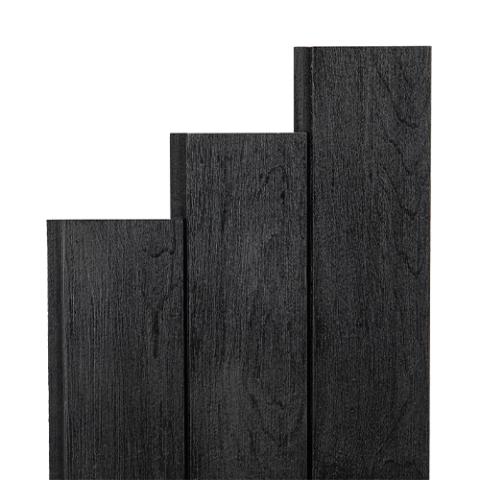 Prosaunas Aspen Brushed Midnight Black 1x4 (15mm x 90mm) T&G STS4 Sauna Wood