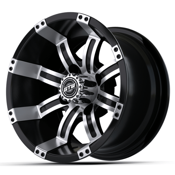 GTW 10" Tempest Black with Machined Accents Wheel