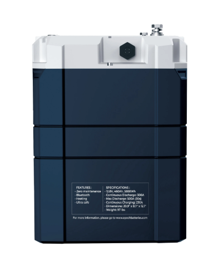 Epoch Batteries 48V 100Ah V2 Elite Series - Heated & Bluetooth & Victron Comms LiFePO4 Batttery