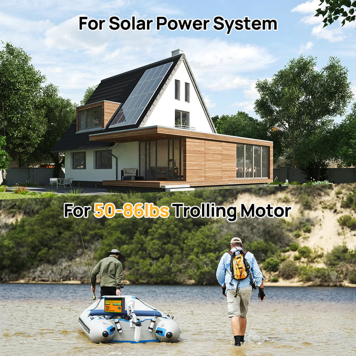 Eco-Worthy 12V 100Ah LiFePO4 Battery with Low-temperature Protection and Bluetooth Option