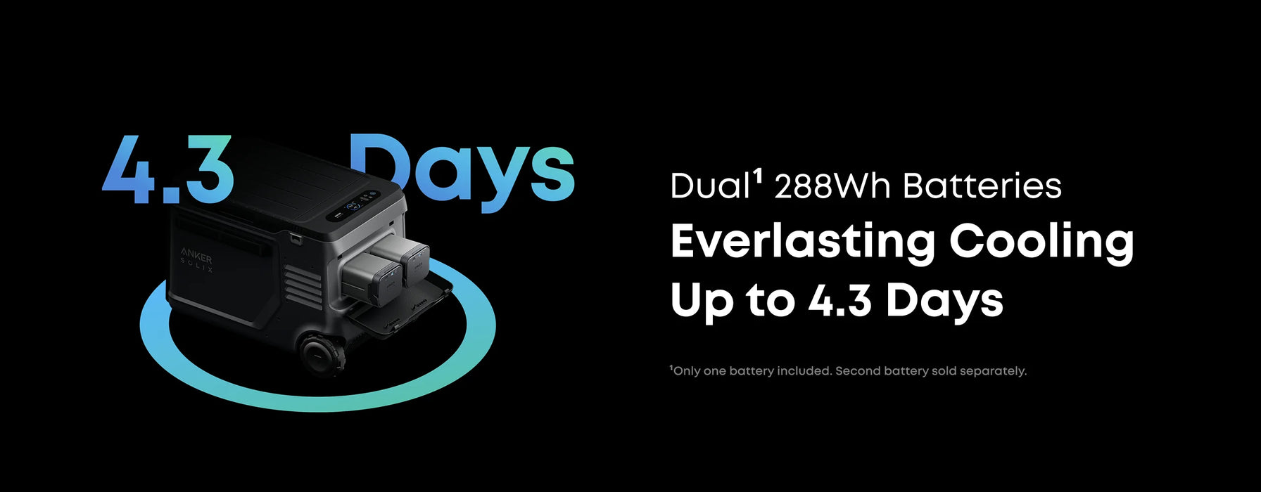 Anker Solix EverFrost 2 Electric Cooler - 40L or 58L with 288Wh Battery