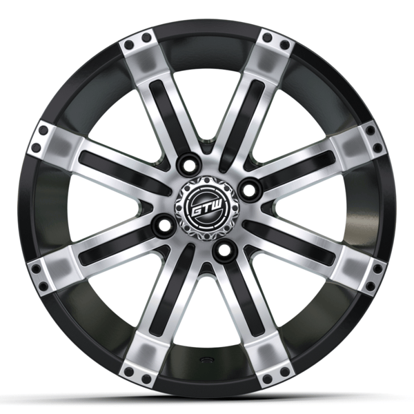 GTW 12" Tempest Black with Machined Accents Wheel
