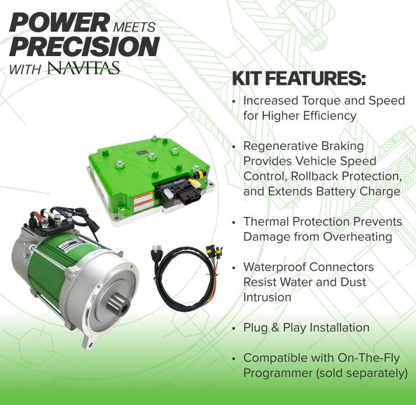 Navitas DC to AC Conversion Kit 600A 5KW - EZGO Shuttle, S6, L6, S4 H.O. 48V Models