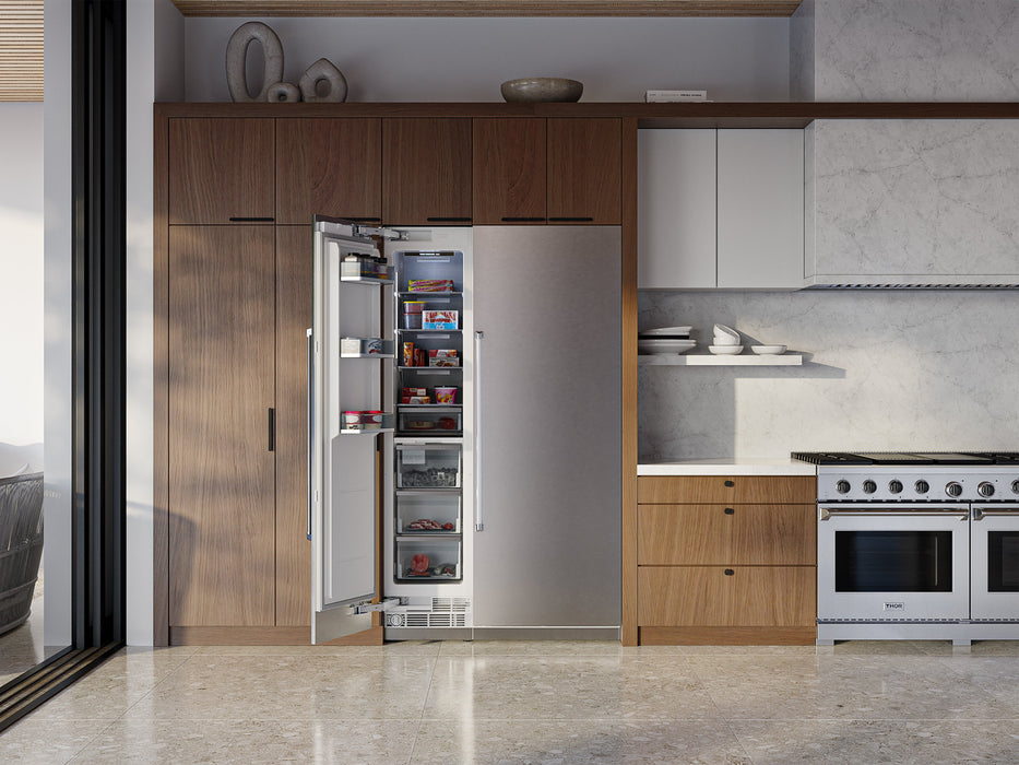 Thor Kitchen 18" 8.6 cu. ft. Built-In Freezer Column- Panel Ready with Automatic Ice Maker (XRF18CFZ)