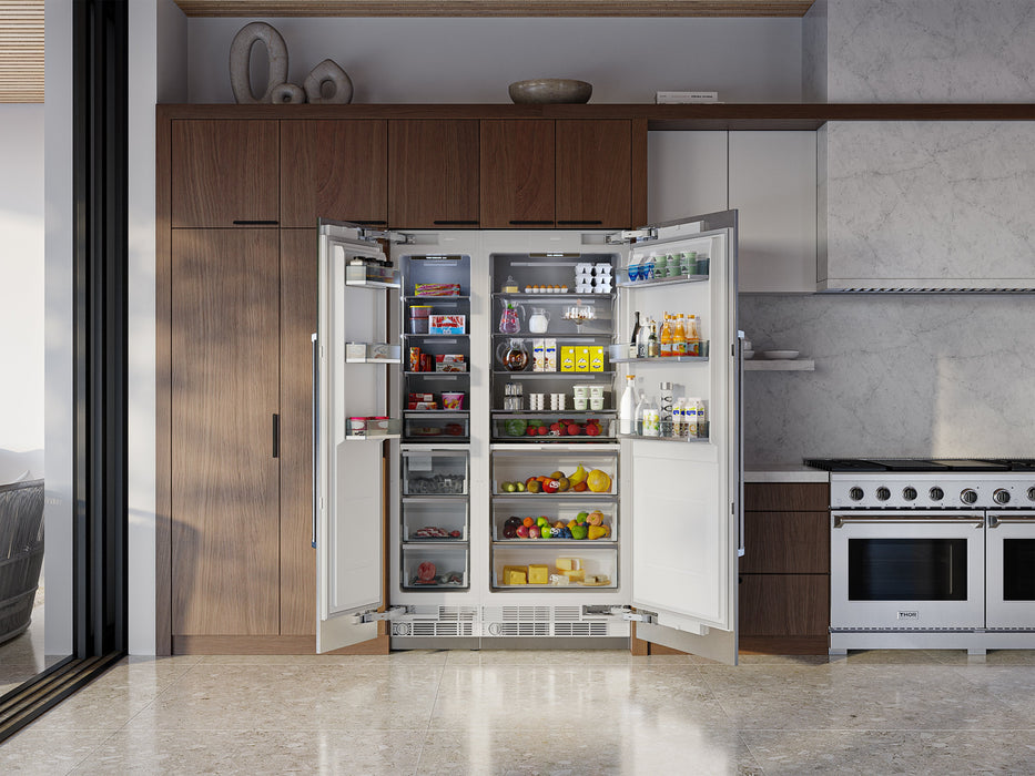 Thor Kitchen 18" 8.6 cu. ft. Built-In Freezer Column- Panel Ready with Automatic Ice Maker (XRF18CFZ)