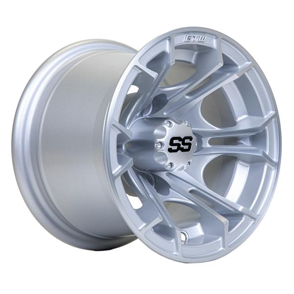 GTW 10" Spyder Silver Brush Wheel