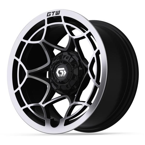 GTW 14" Nexus Gloss Black with Silver Face Wheel