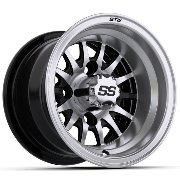 GTW 10" Medusa Black with Machined Accents Wheel