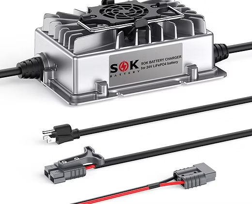 SOK Battery Charger for 24V LiFePO4 Battery (SK24V10A)