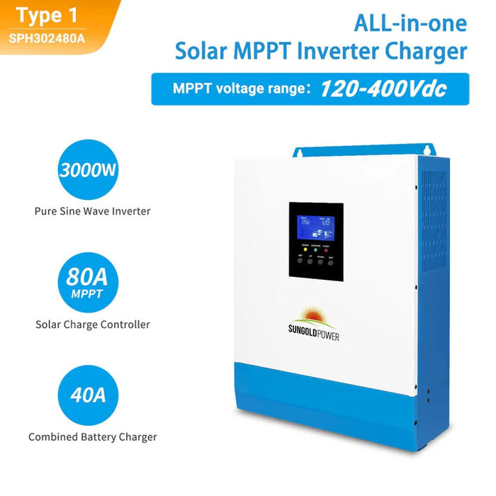 Sungold Power 3000w 24v Solar Inverter Charger