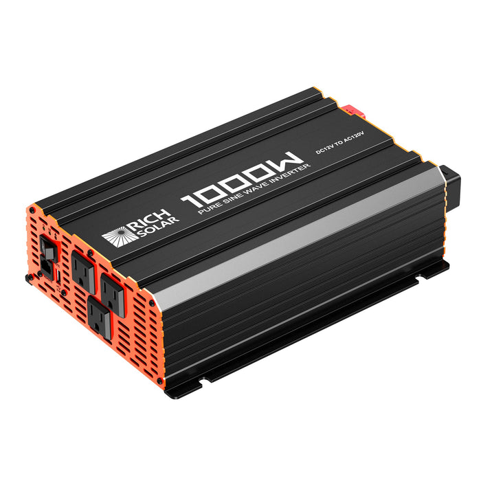 Rich Solar Nova Pure 1K - 1000W (1kW) 12V Industrial Pure Sine Wave Inverter