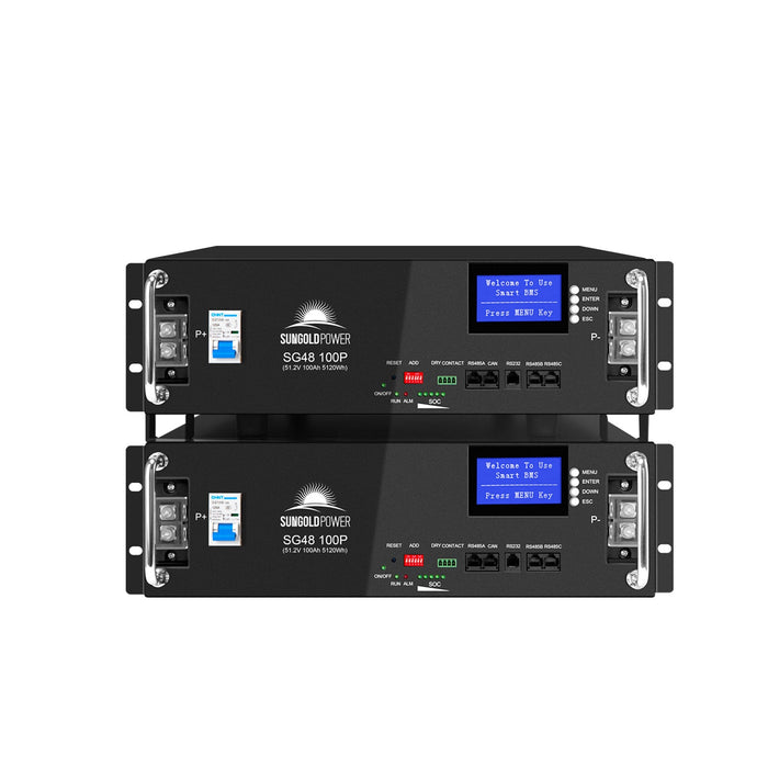 Sungold Power 48V 100AH Server Rack LiFePO4 Lithium Battery (SG48100P/UL1973/UL9540A)