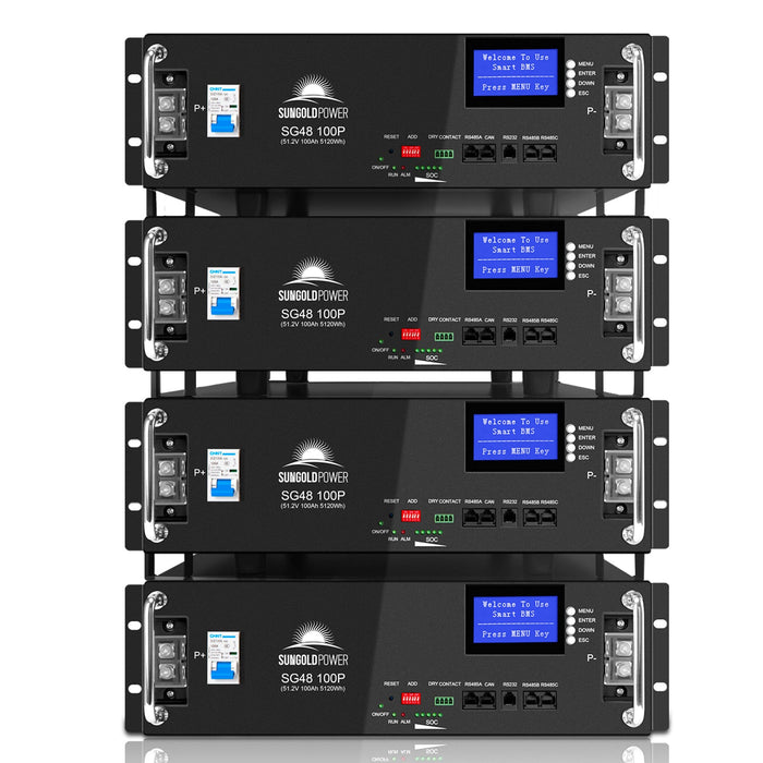 Sungold Power 48V 100AH Server Rack LiFePO4 Lithium Battery (SG48100P/UL1973/UL9540A)