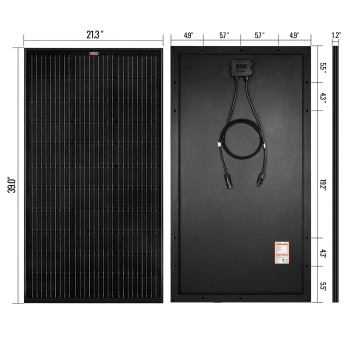 Rich Solar Mega 100 - 100W 12V Off-Grid Solar Panel