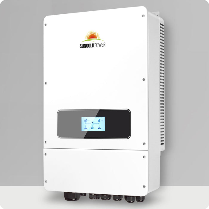 SunGold UL 10KW Hybrid Inverter 48V Split Phase Grid Feedback Batteryless