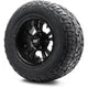 MODZ 12" Vampire Matte Black - Lifted Tires and Wheels Combo