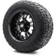 MODZ® 12" Vampire Glossy Black Wheels & Off-Road Tires Combo
