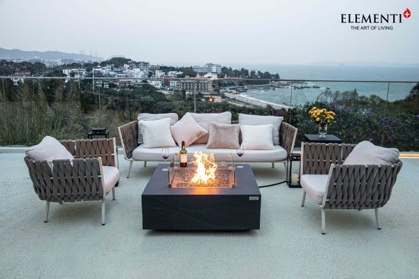 Elementi Plus | Roraima Fire Table - Slate Black