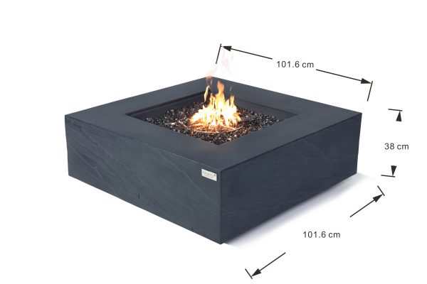 Elementi Plus | Roraima Fire Table - Slate Black