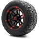 MODZ 12" Aftershock Red and Black Wheels & Off-Road Tires Combo
