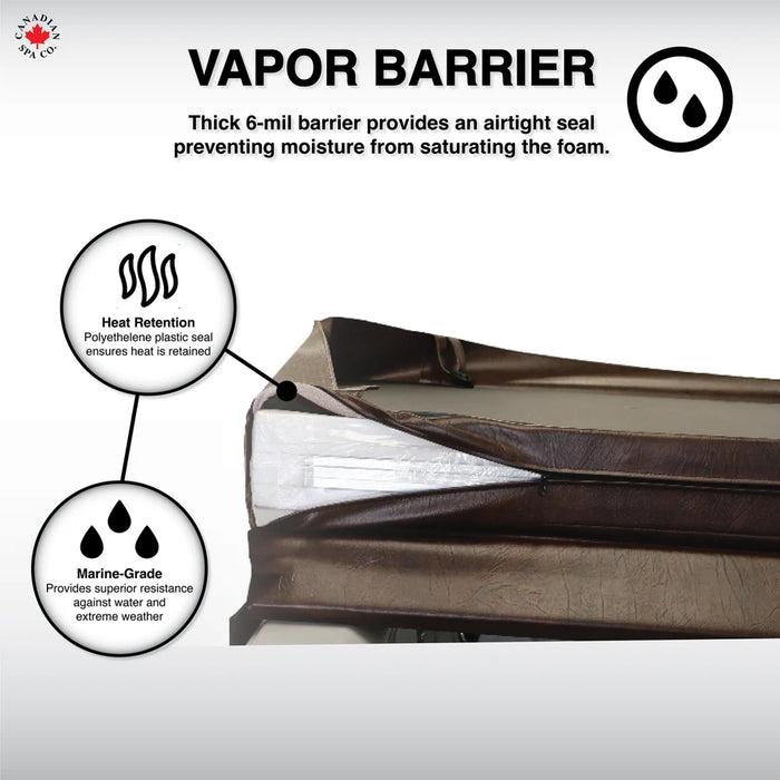 Canadian Spa OEM Spa Cover - Toronto/Edmonton - Brown
