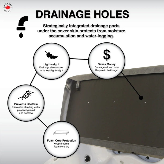 Canadian Spa OEM Spa Cover - Toronto/Edmonton - Brown