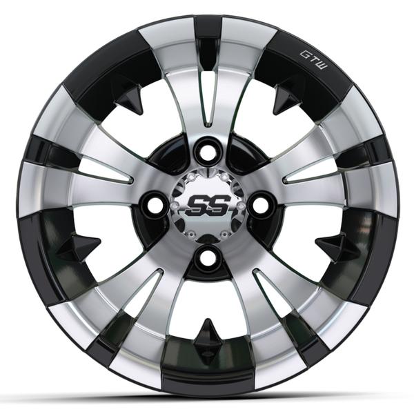 GTW 12" Vampire Black with Machined Accents Wheel