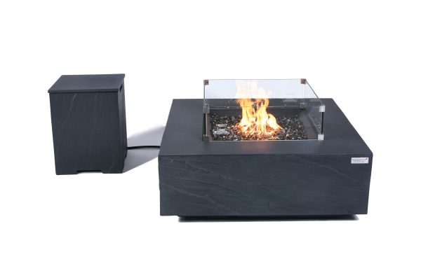 Elementi Plus | Roraima Fire Table - Slate Black