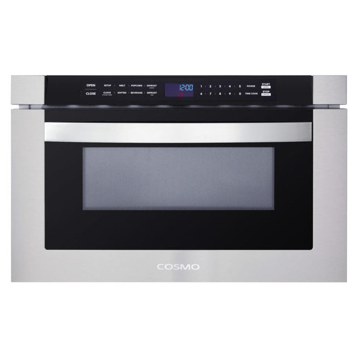 Cosmo 24" 1.2 cu. ft. Built-in Microwave Drawer with Handle (COS-12MWDSS)