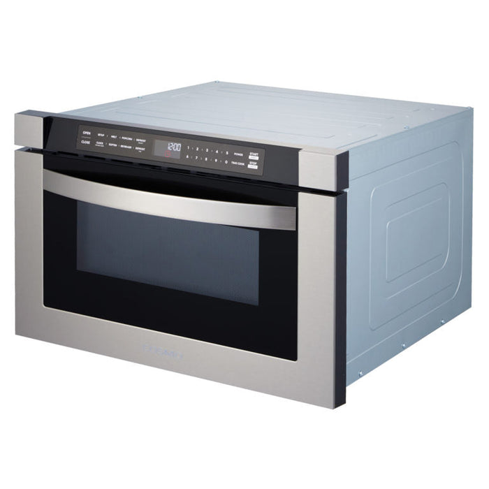 Cosmo 24" 1.2 cu. ft. Built-in Microwave Drawer with Handle (COS-12MWDSS)