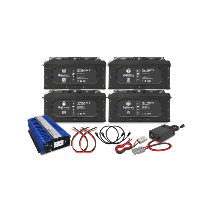 Big Battery 12V 4X HUSKY 2 KIT – AIMS + CHARGER