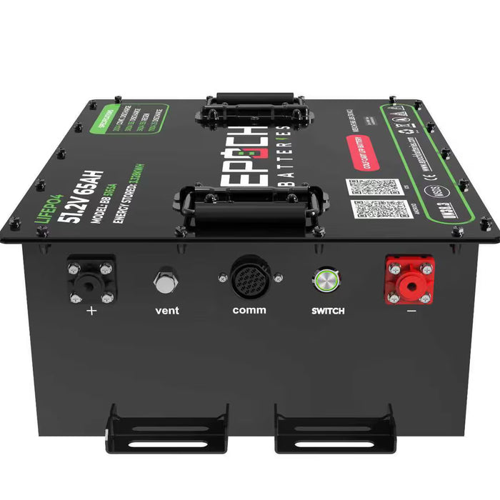 Epoch Batteries 48V 65Ah LiMax Series Lithium (LiFePO4) Golf Cart Battery - Complete Kit