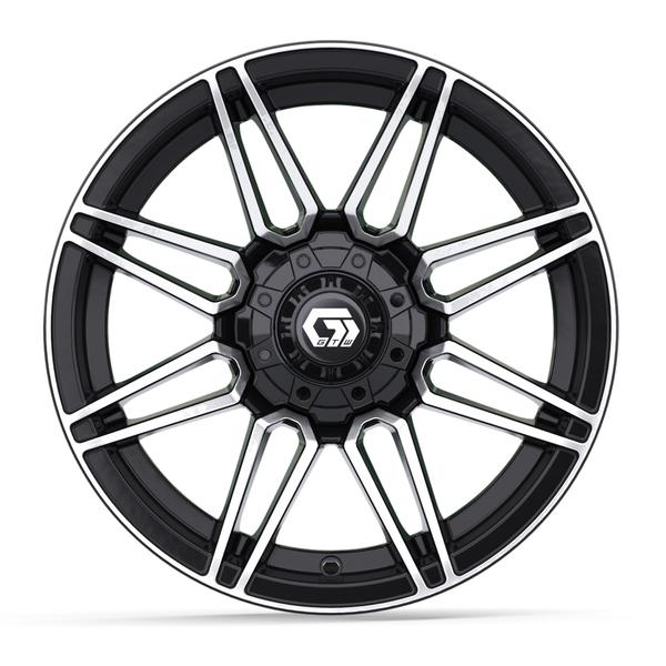 GTW 14" Stealth Gloss Black with Machined Accents Wheel