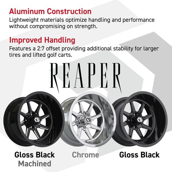 GTW 14" Reaper Gloss Black Ultra-Wide Wheel